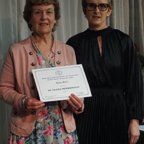 Gaye Reid - 50 year bar recipient